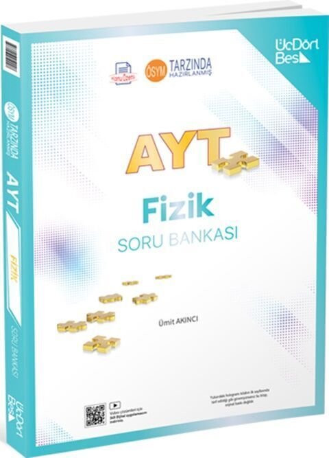 ÜçDörtBeş Yayınları AYT Fizik Soru Bankası