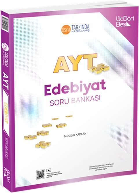 ÜçDörtBeş Yayınları AYT Edebiyat Soru Bankası