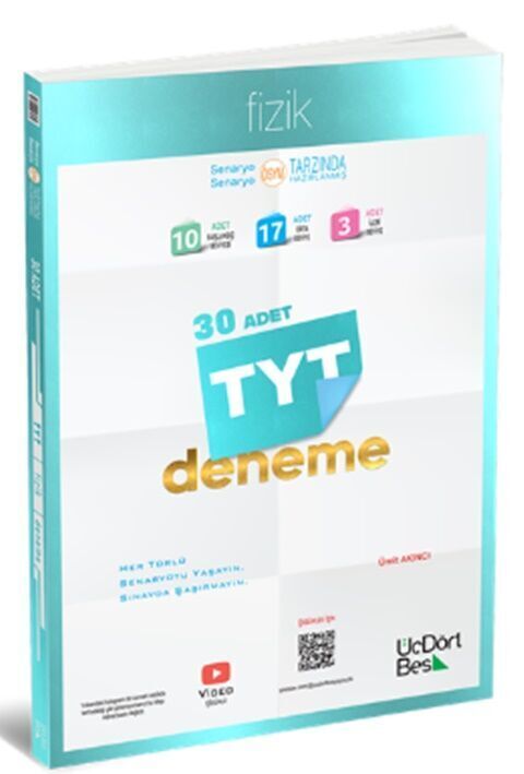 ÜçDörtBeş Yayınları TYT Fizik 30 Deneme