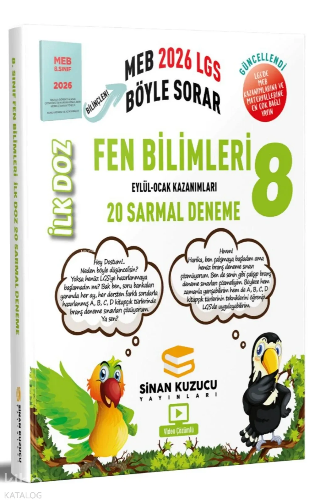 Sinan Kuzucu Yayınları 8. Sınıf İlk Doz Sarmal Branş Denemeleri Fen Bilimleri ( 2026 LGS )