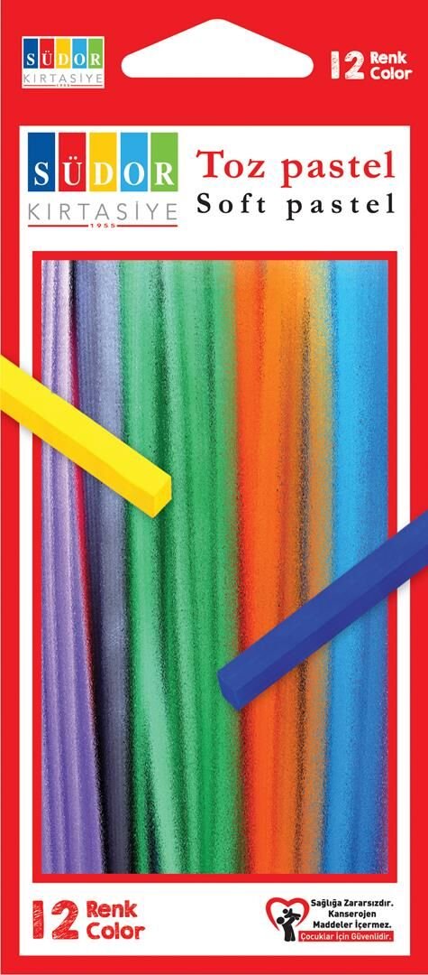 SÜDOR TOZ PASTEL 12 RENK