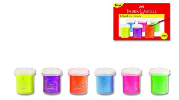 Faber-Castell Floresan Guaj Boya 6'lı ADET