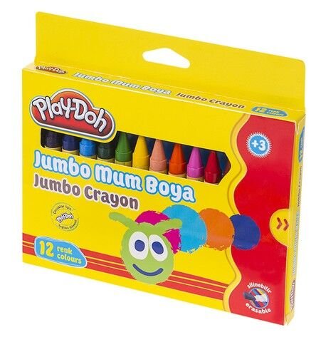 Play-Doh Mum Boya Jumbo 12 Renk ADET