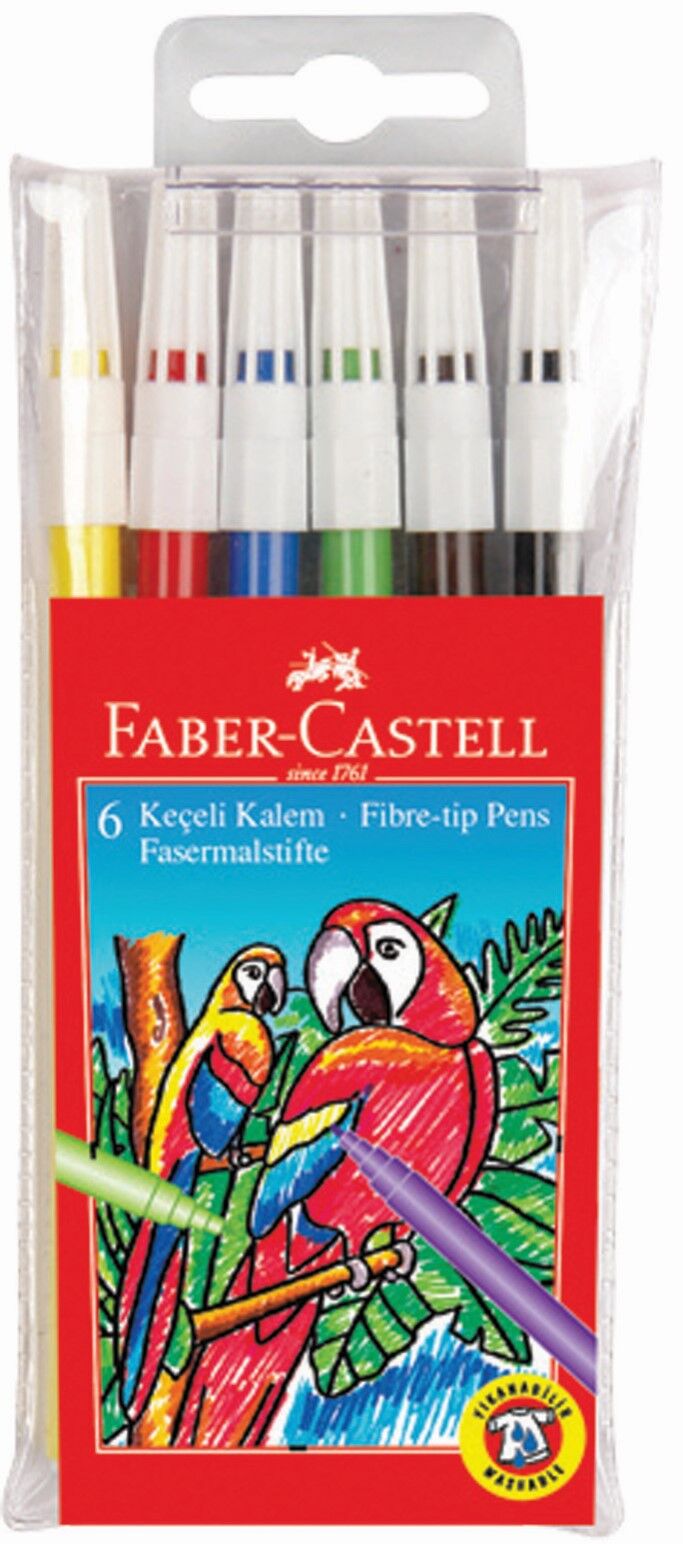 FABER KEÇELİ KALEM YIKANABİLİR 6LI