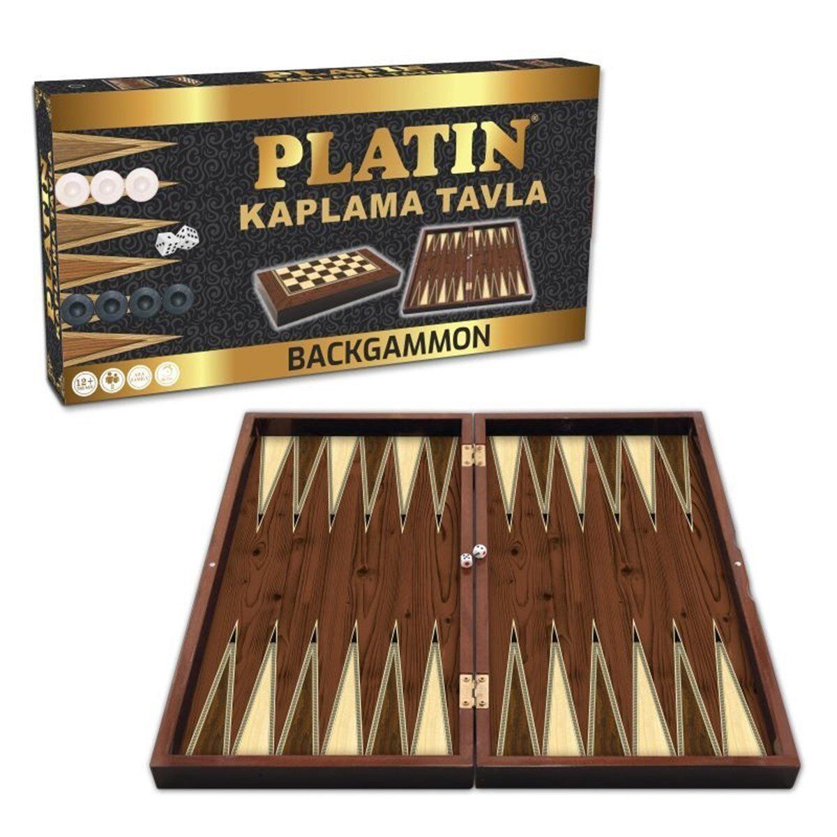STAR 1020371 PLATİN TAVLA BÜYÜK