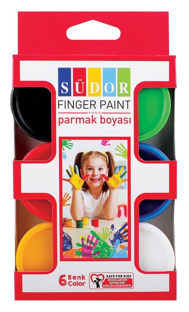 SÜDOR PARMAK BOYASI SET 30ML 6LI
