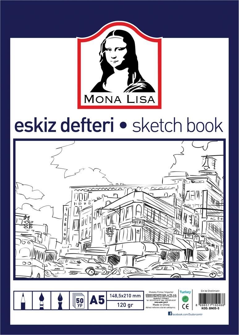 SÜDOR ESKİZ DEFTER A5 120GR 50YP